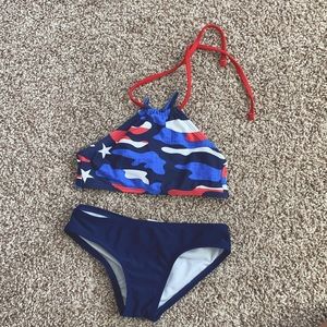 Camo halter bikini